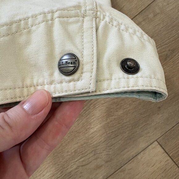 L.L. Bean Women’s Cotton Canvas Jacket Beige Size M - Picture 3 of 7